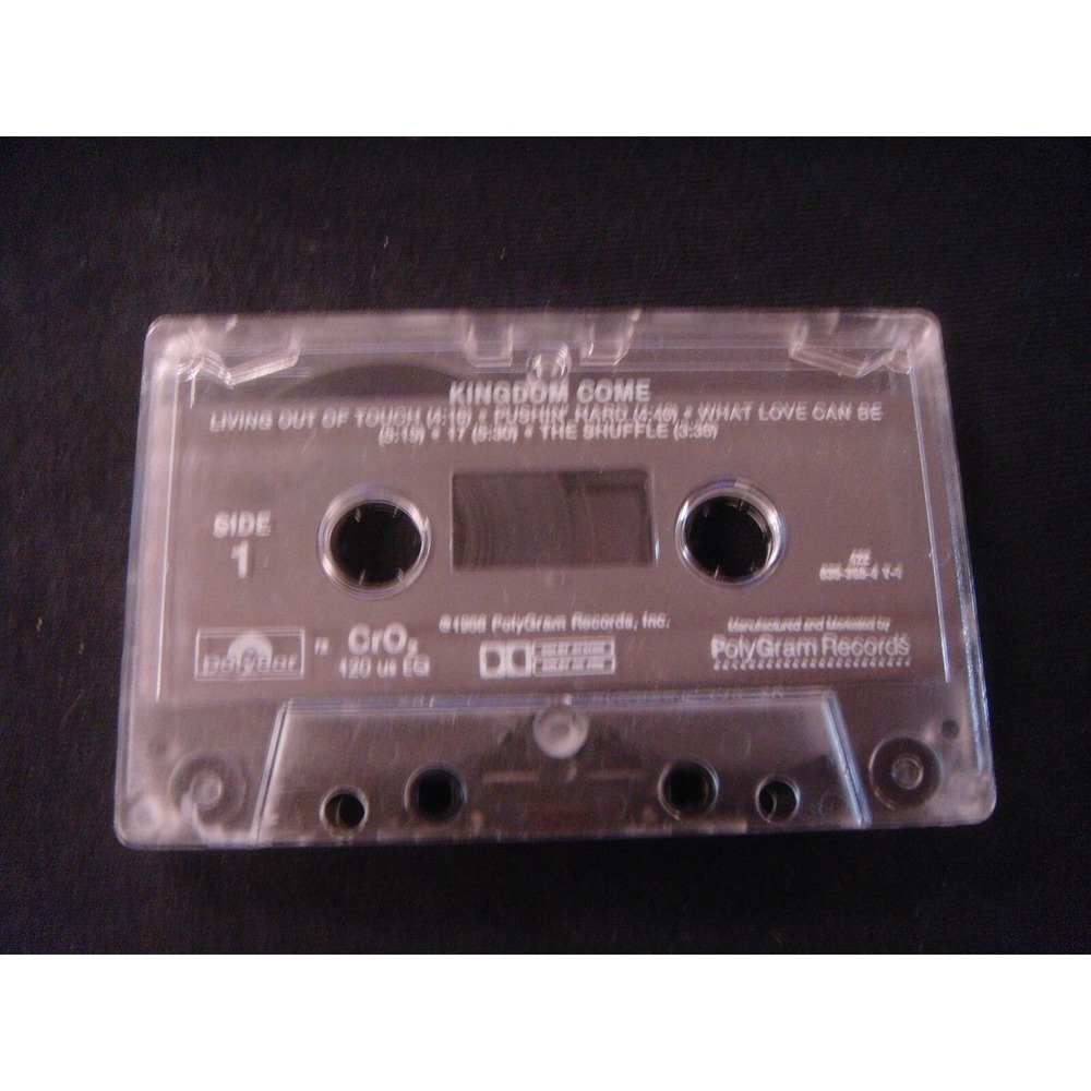 Kingdom Come vintage music cassette tape 1988 polygram records the shuffle ++